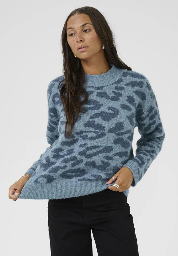 SANDRA PULLOVER - Strickpullover - windward blu bering sea animal