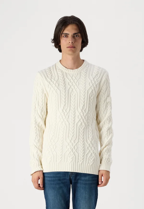 SANJOR - Strickpullover - natural