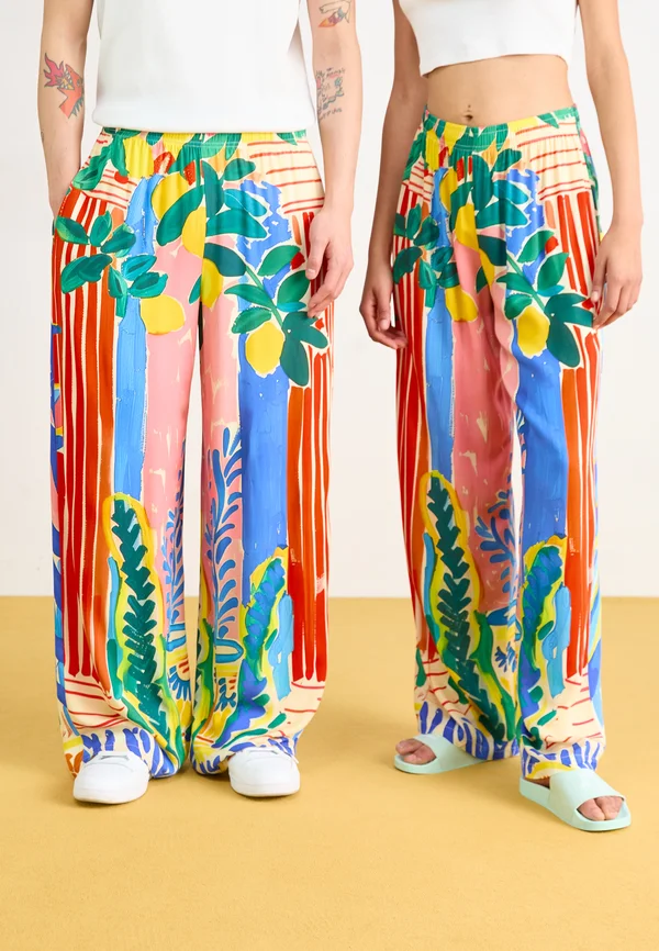 SANTORINI PANTS UNISEX - Stoffhose - multi