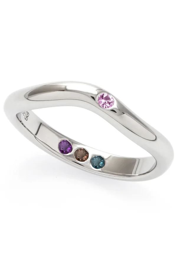 SAPHIR - Ring - pink- und silberfarben