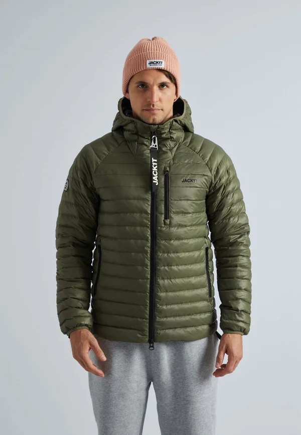 SATEL1TE HOOD - Daunenjacke - olive