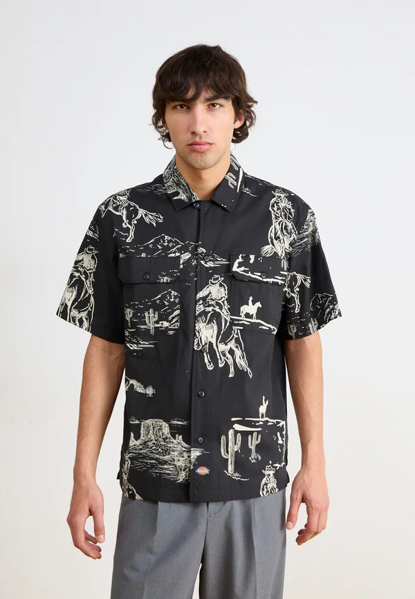 SAVAGE WORK - Hemd - black
