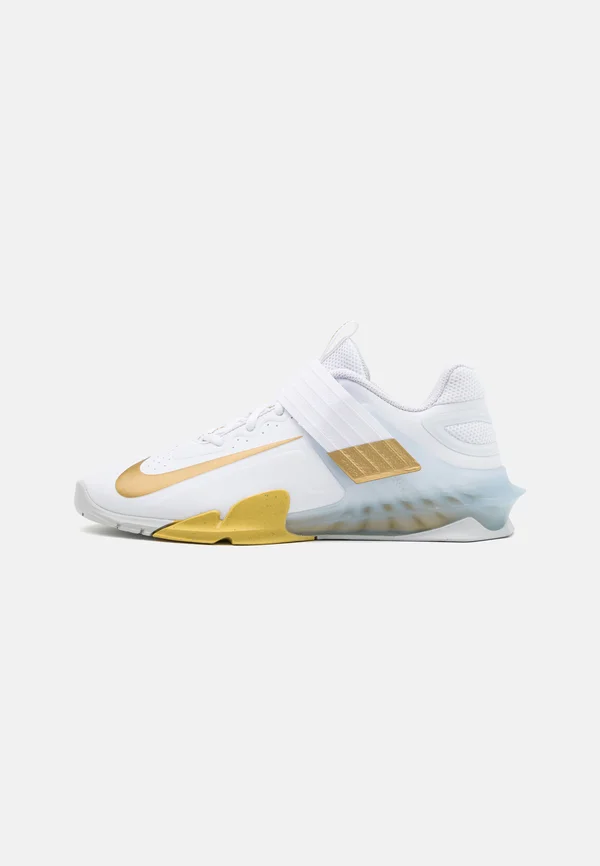 SAVALEOS UNISEX - Trainingsschuh - white/metallic gold/wolf grey/ photon dust