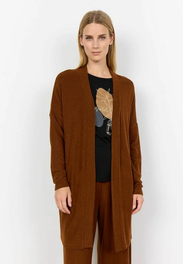 SC-BIARA 2 - Strickjacke - brown melange