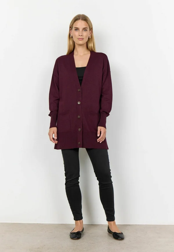 SC-DOLLIE 739 - Strickjacke -  wine melange