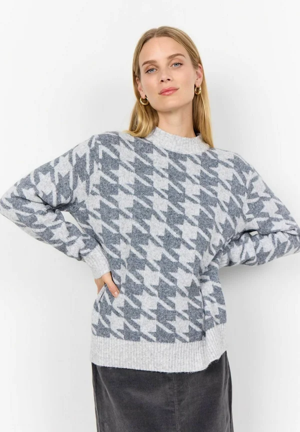 SC-INE 1 - Strickpullover - c lt grey melange combi