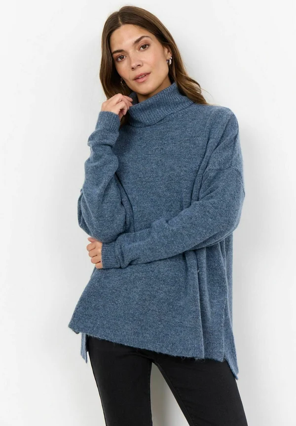 SC-NESSIE - Strickpullover - flint blue melange