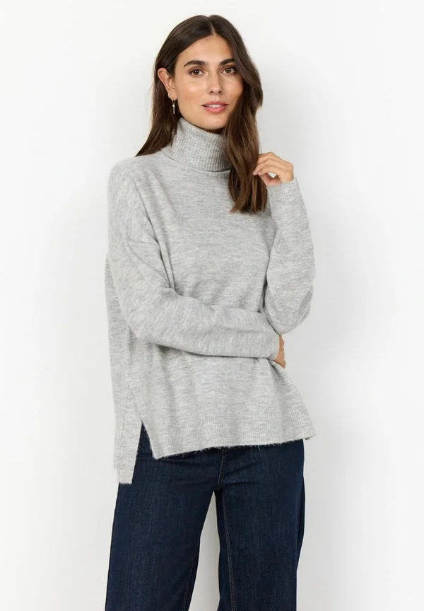 SC-NESSIE - Strickpullover - lt grey melange