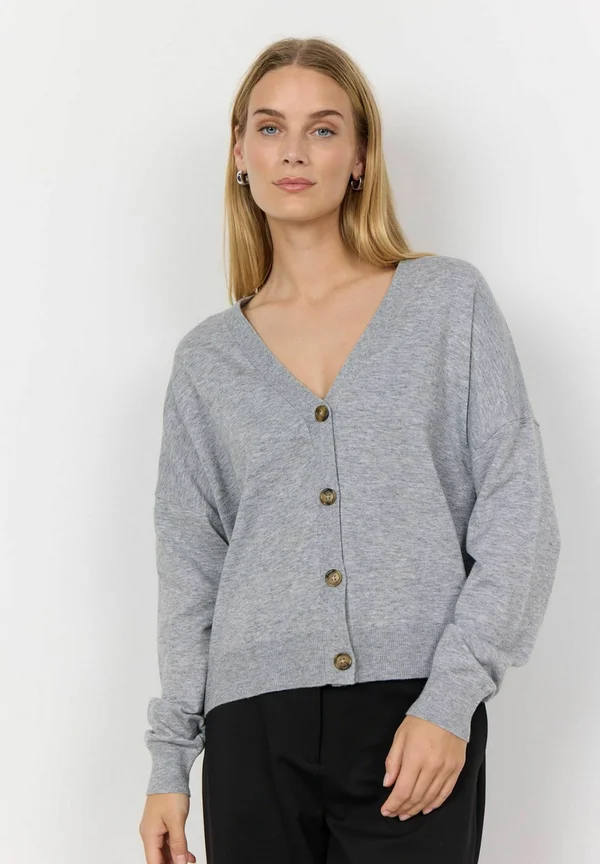 SC-NICOLINE 2 - Strickjacke - med grey melange