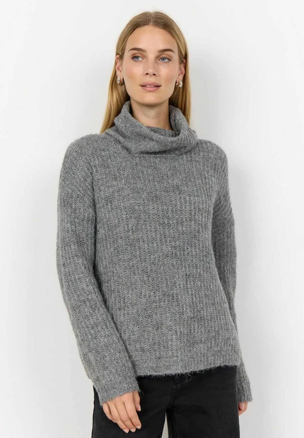SC-TORINO 2 - Strickpullover - med grey melange