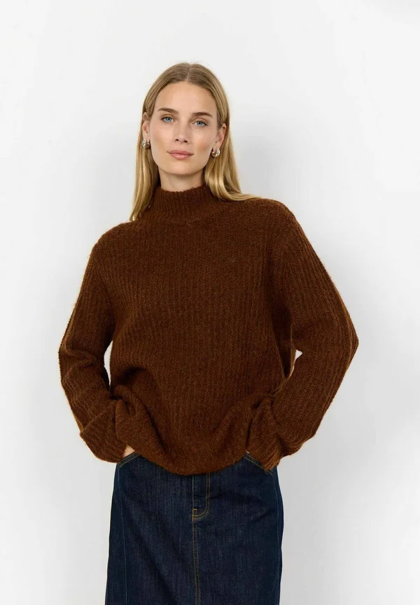 SC-TORINO 8 - Strickpullover - brown melange