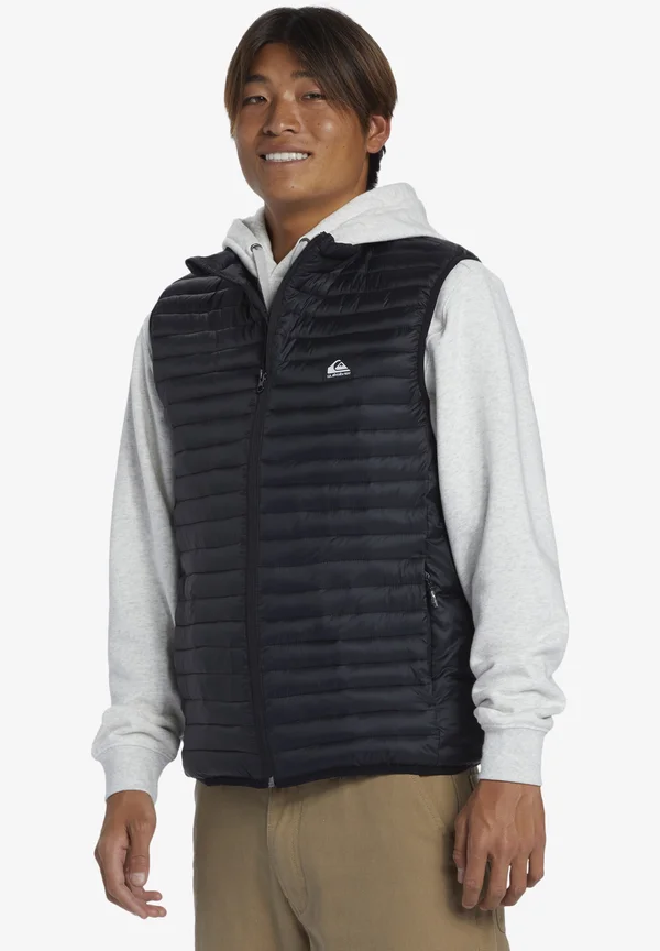 SCALY SLEEVELESS - Weste - black