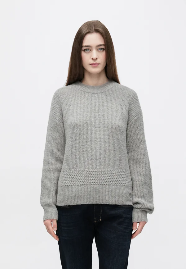 SCEVANY - Strickpullover - open grey