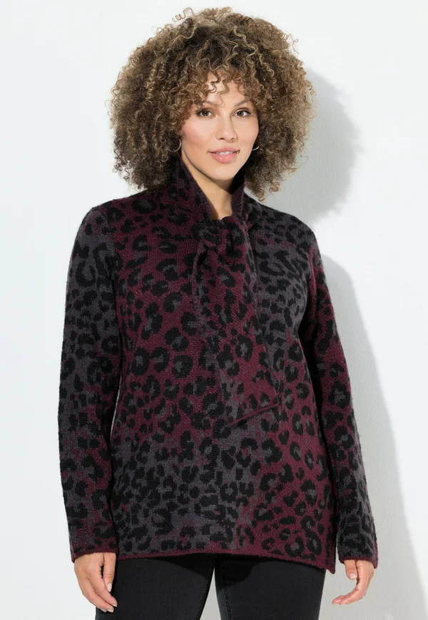 SCHALKRAGEN LANGARM - Strickpullover - dark claret