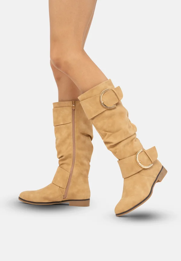 SCHLUPF - Cowboy-/Bikerboot - beige