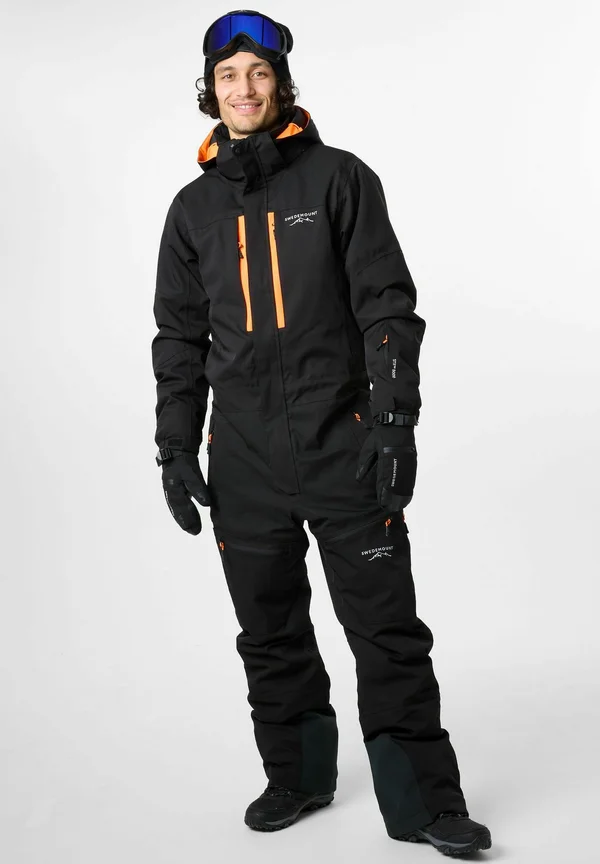 Schneeanzug - black orange
