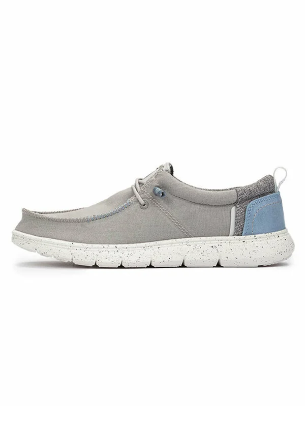 Schnürer - gris/blanco jeans