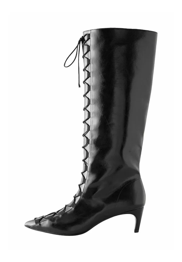 Schnürstiefel - black