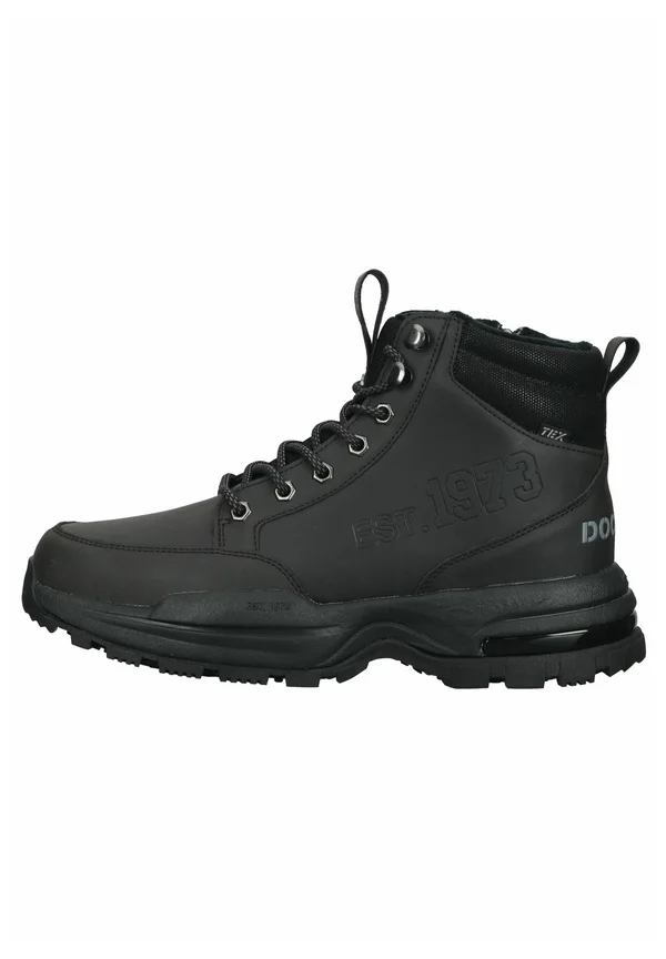 Schnürstiefelette - allblack