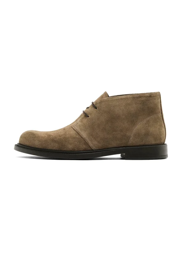 Schnürstiefelette - beige