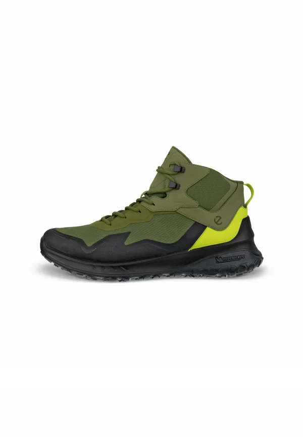 Schnürstiefelette - black acorn lime punch