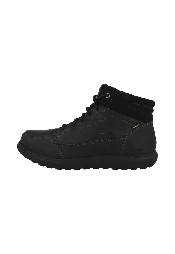 Schnürstiefelette - black warmlined leather