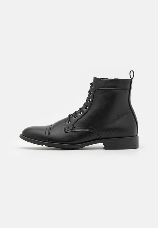 Schnürstiefelette - black