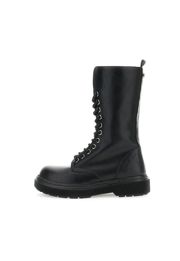 Schnürstiefelette - black