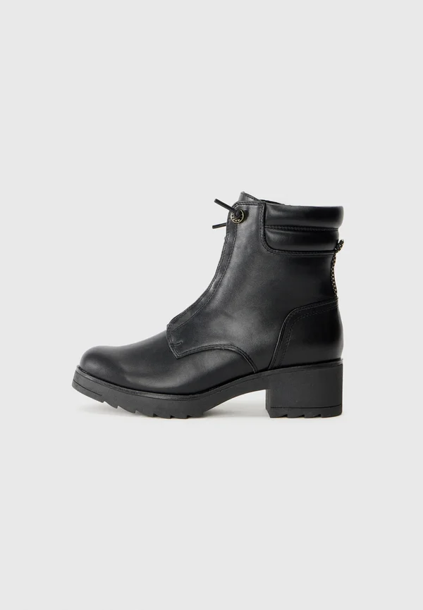 Schnürstiefelette - black