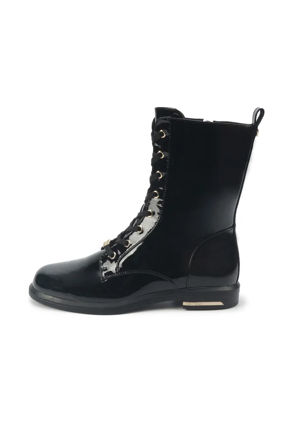 Schnürstiefelette - black