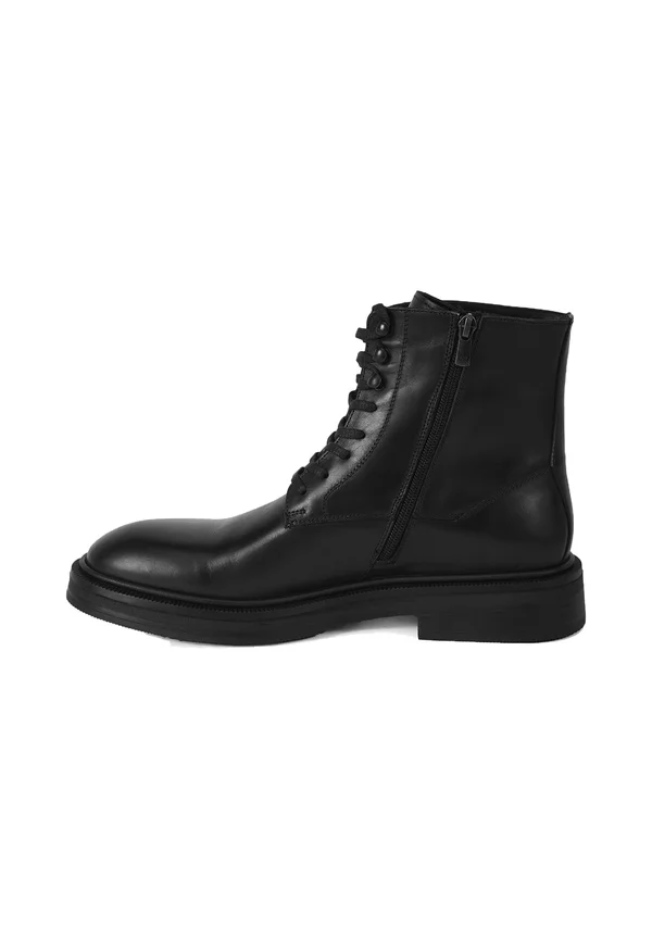 Schnürstiefelette - black