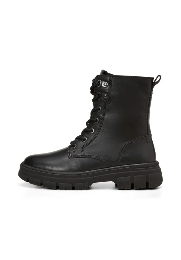 Schnürstiefelette - black