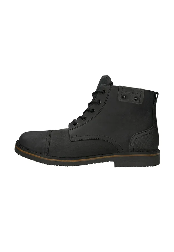 Schnürstiefelette - black
