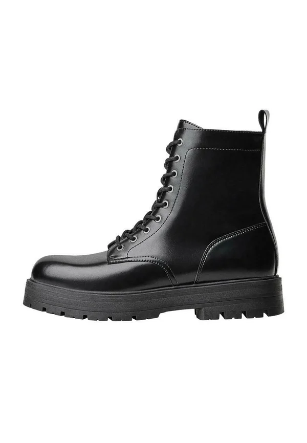 Schnürstiefelette - black