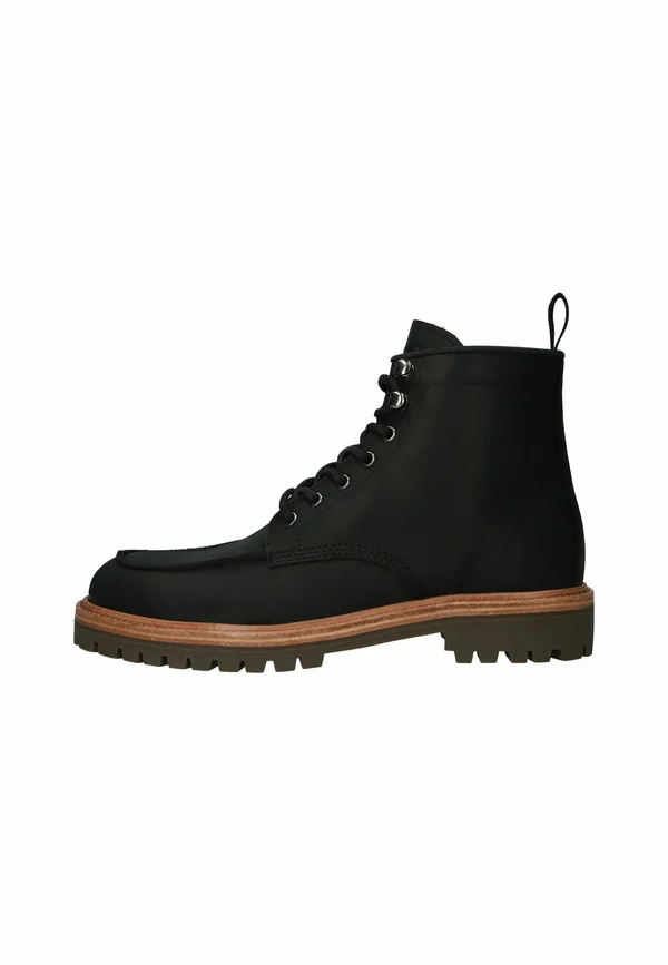 Schnürstiefelette - black