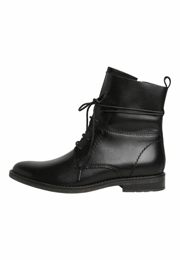 Schnürstiefelette - black