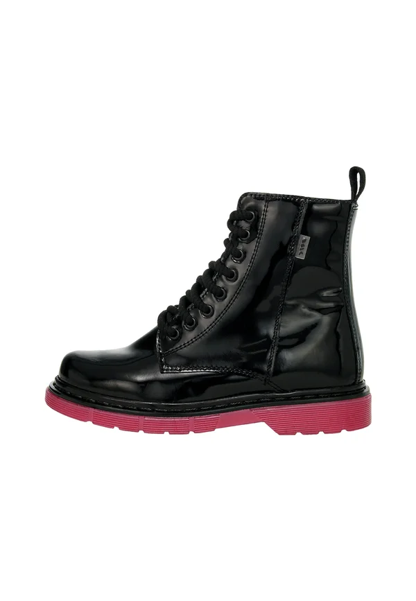 Schnürstiefelette - black