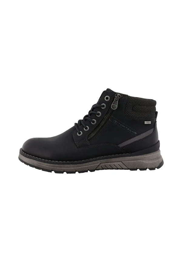Schnürstiefelette - black