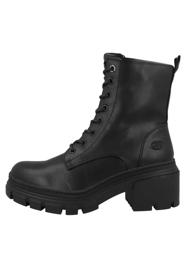 Schnürstiefelette - black