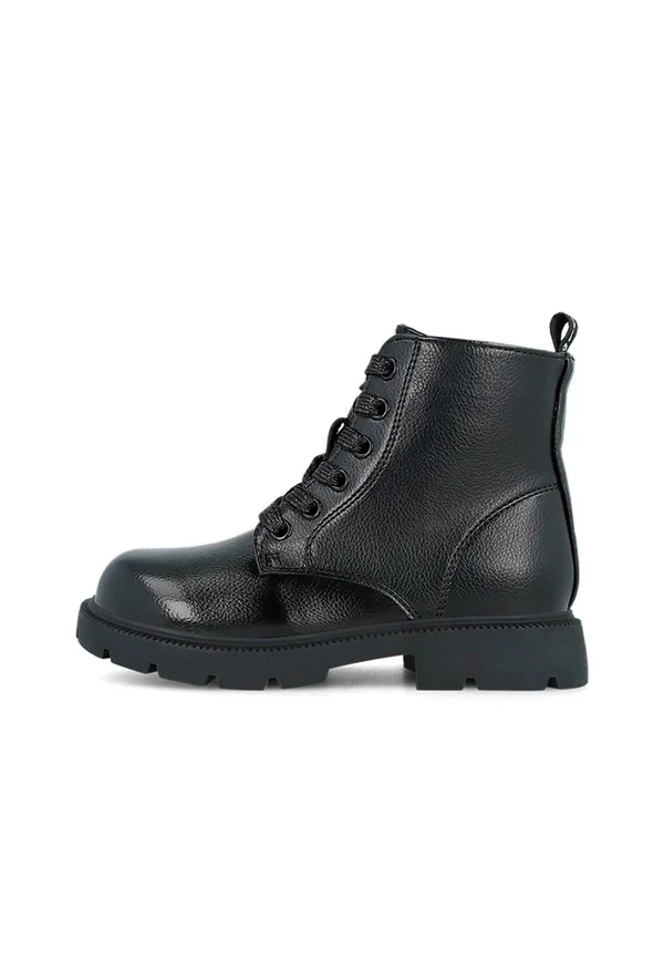 Schnürstiefelette - black