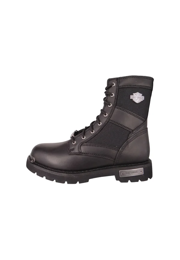 Schnürstiefelette - black