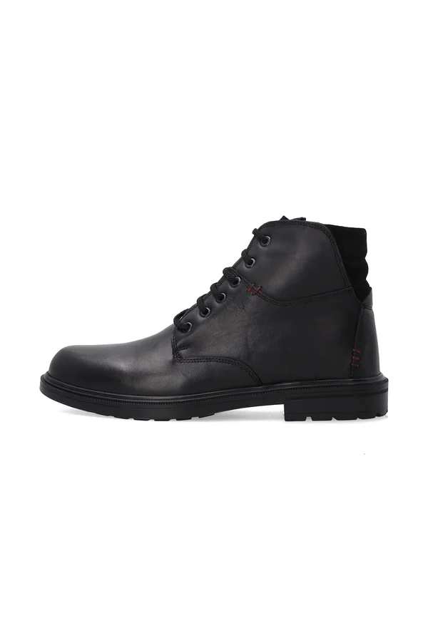 Schnürstiefelette - black