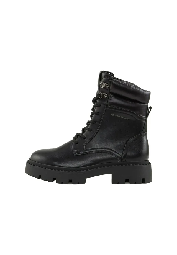 Schnürstiefelette - black