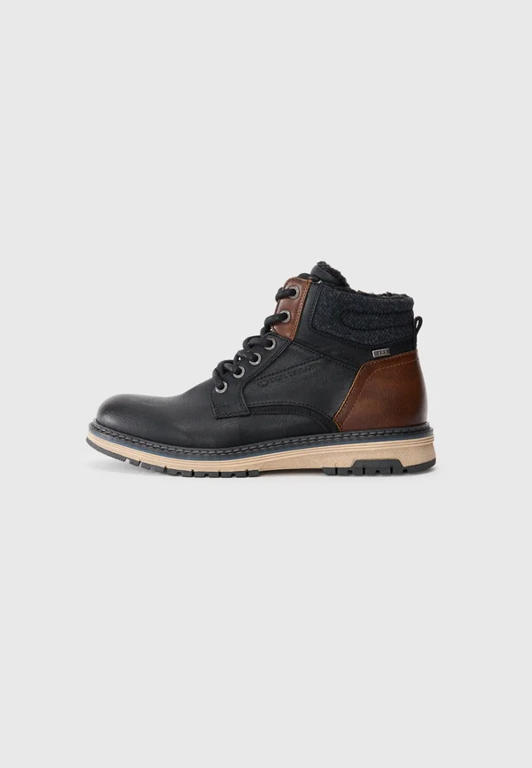 Schnürstiefelette - black