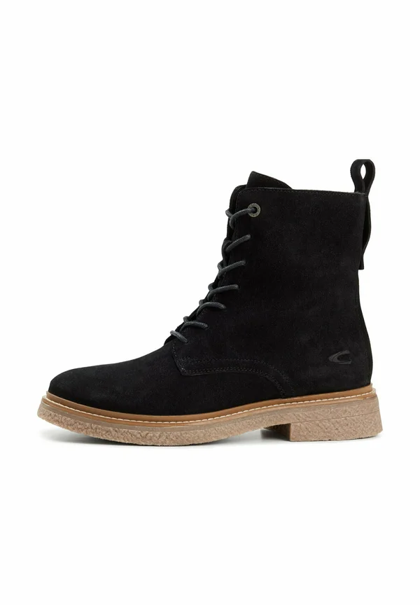 Schnürstiefelette - black