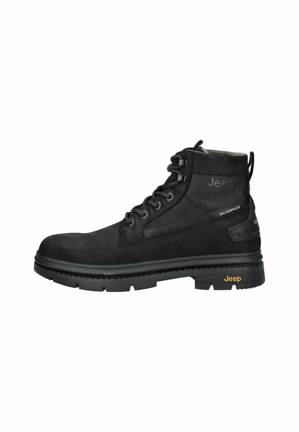Schnürstiefelette - black