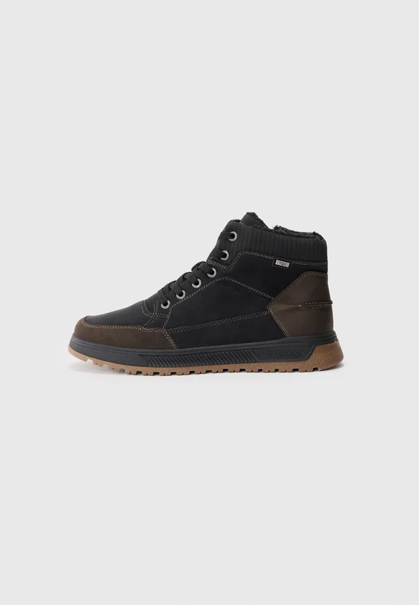 Schnürstiefelette - black