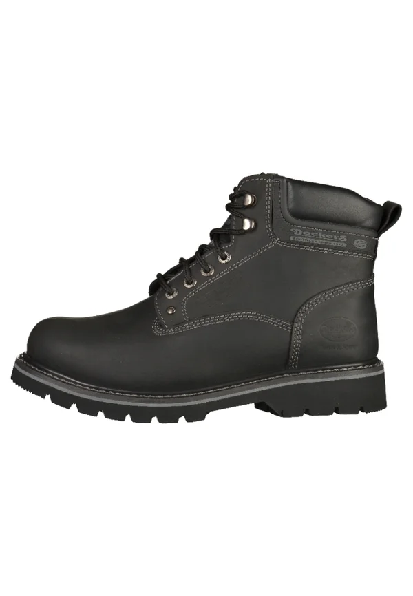 Schnürstiefelette - black