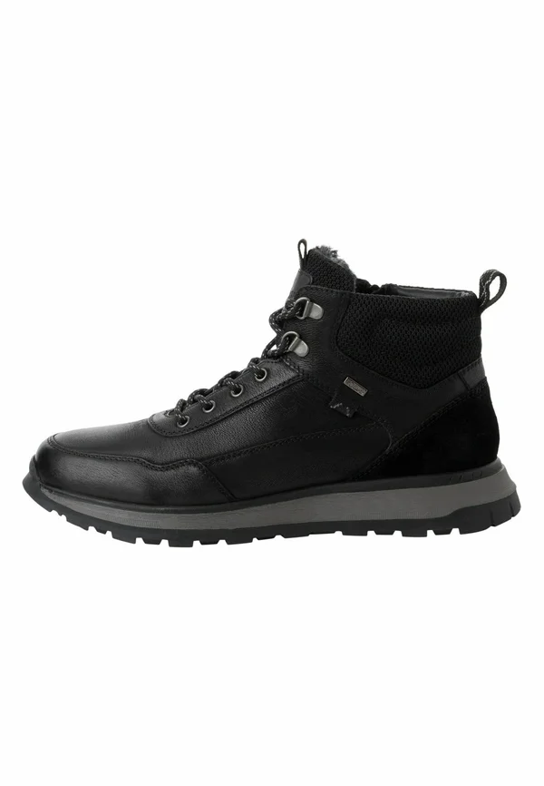 Schnürstiefelette - black