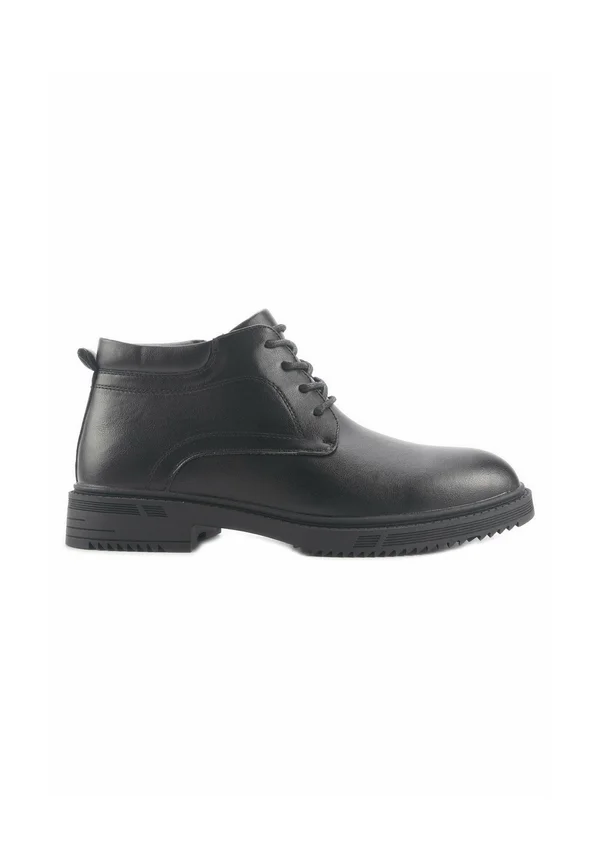 Schnürstiefelette - black